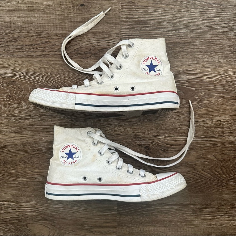 Converse Chuck Taylor All Star Canvas White High Top Shoes